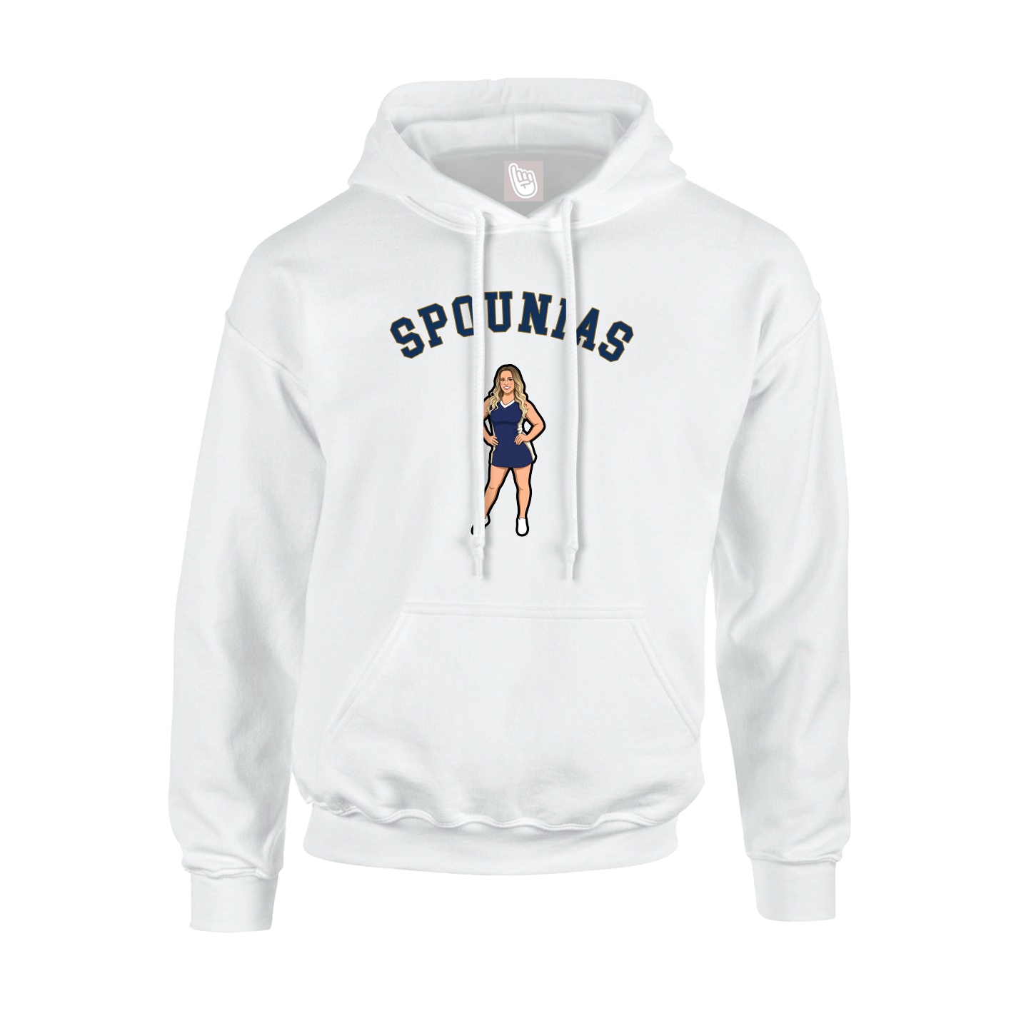 Youth Hoodie — Shirsey Arch in White