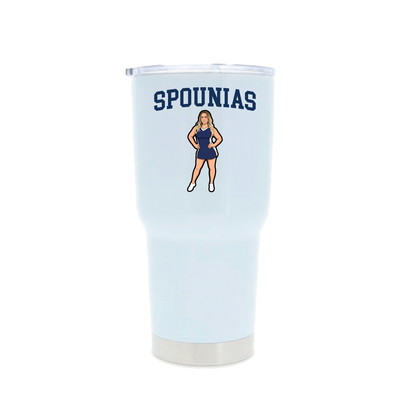 30oz Stainless Steel Tumbler — Shirsey in White