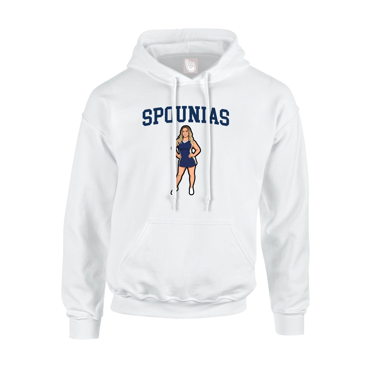 Hoodie — Shirsey in White