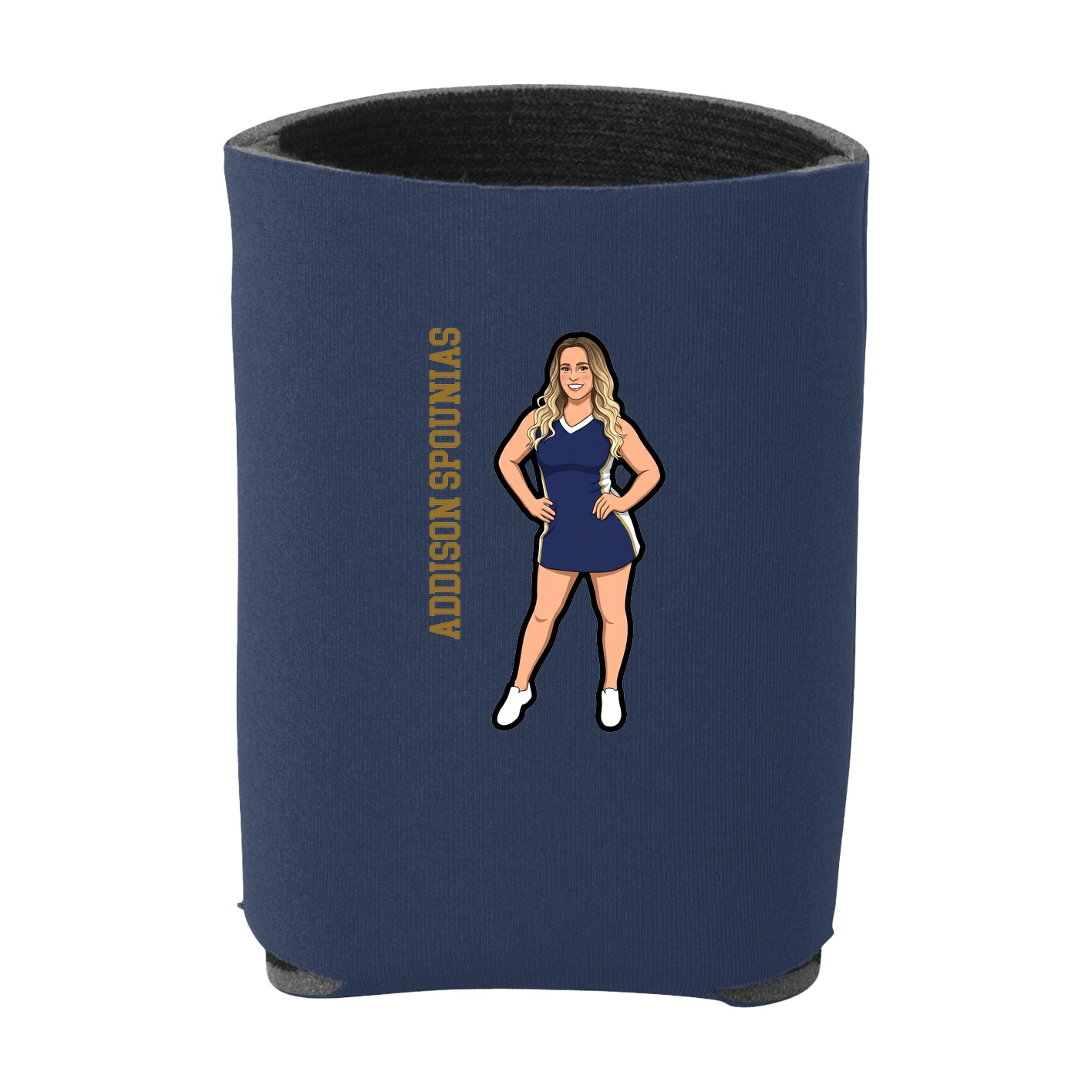 Can Holder — Name Vertical in Navy