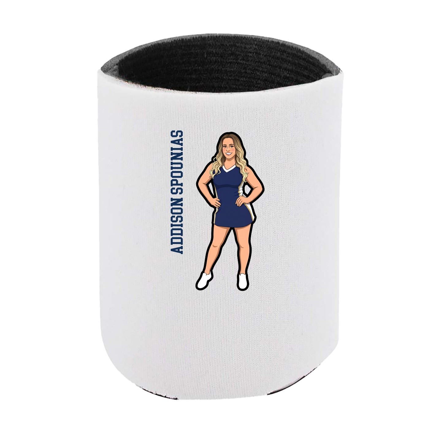 Can Holder — Name Vertical in White