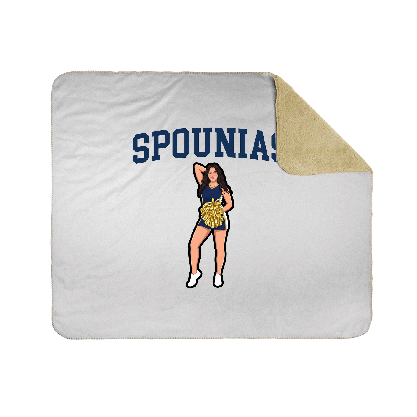 Throw Blanket — Shirsey in White