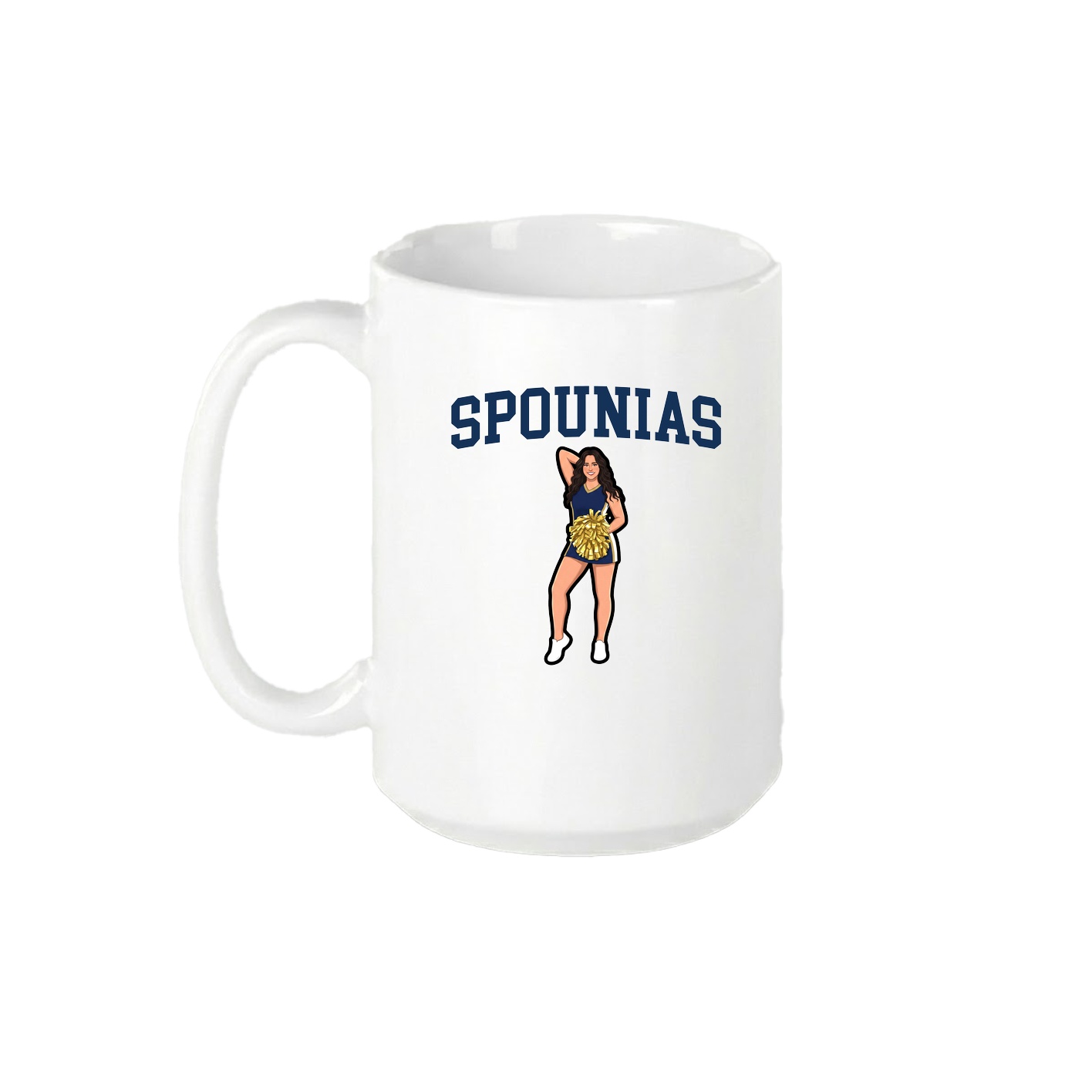 15oz Coffee Mug — Shirsey in White