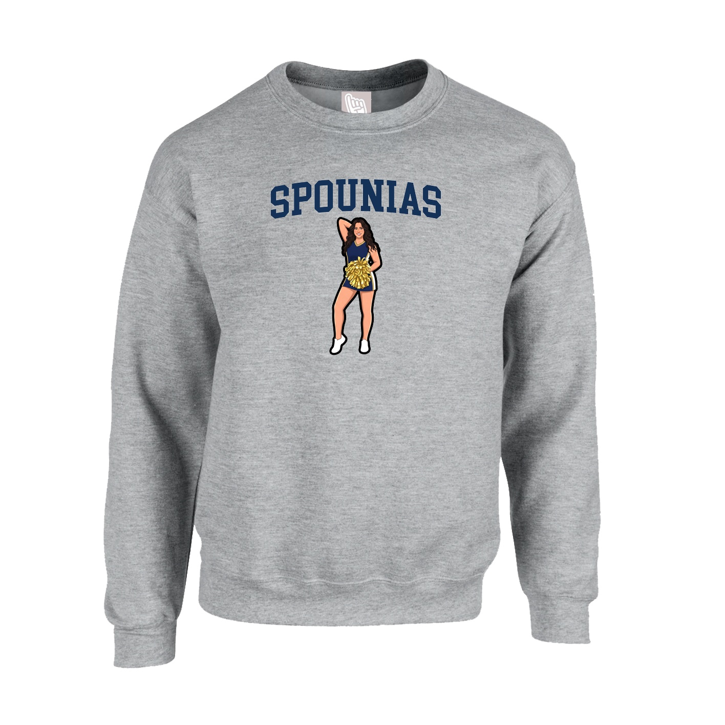 Fleece Crew — Shirsey in Grey