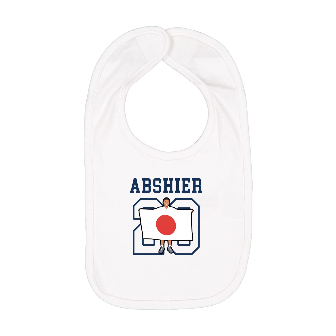 Infant Bib — Shirsey in White