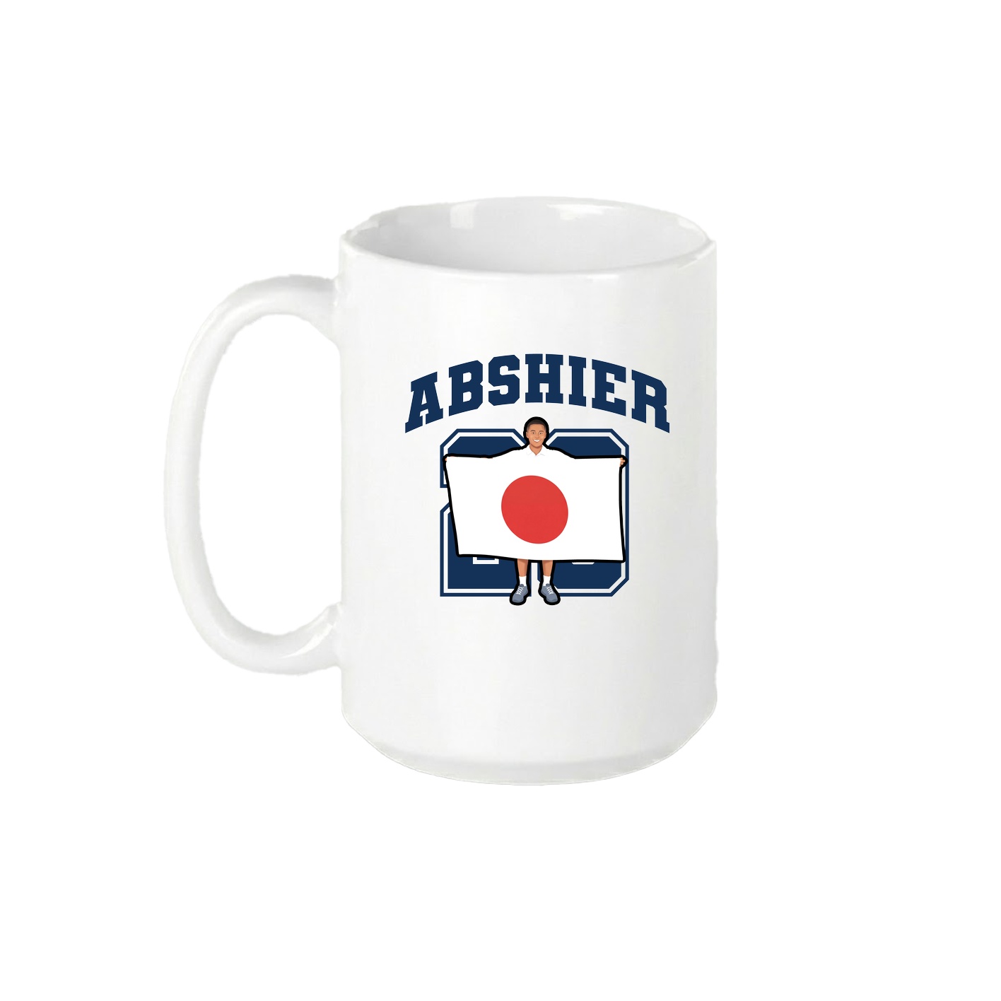 15oz Coffee Mug — Number in White