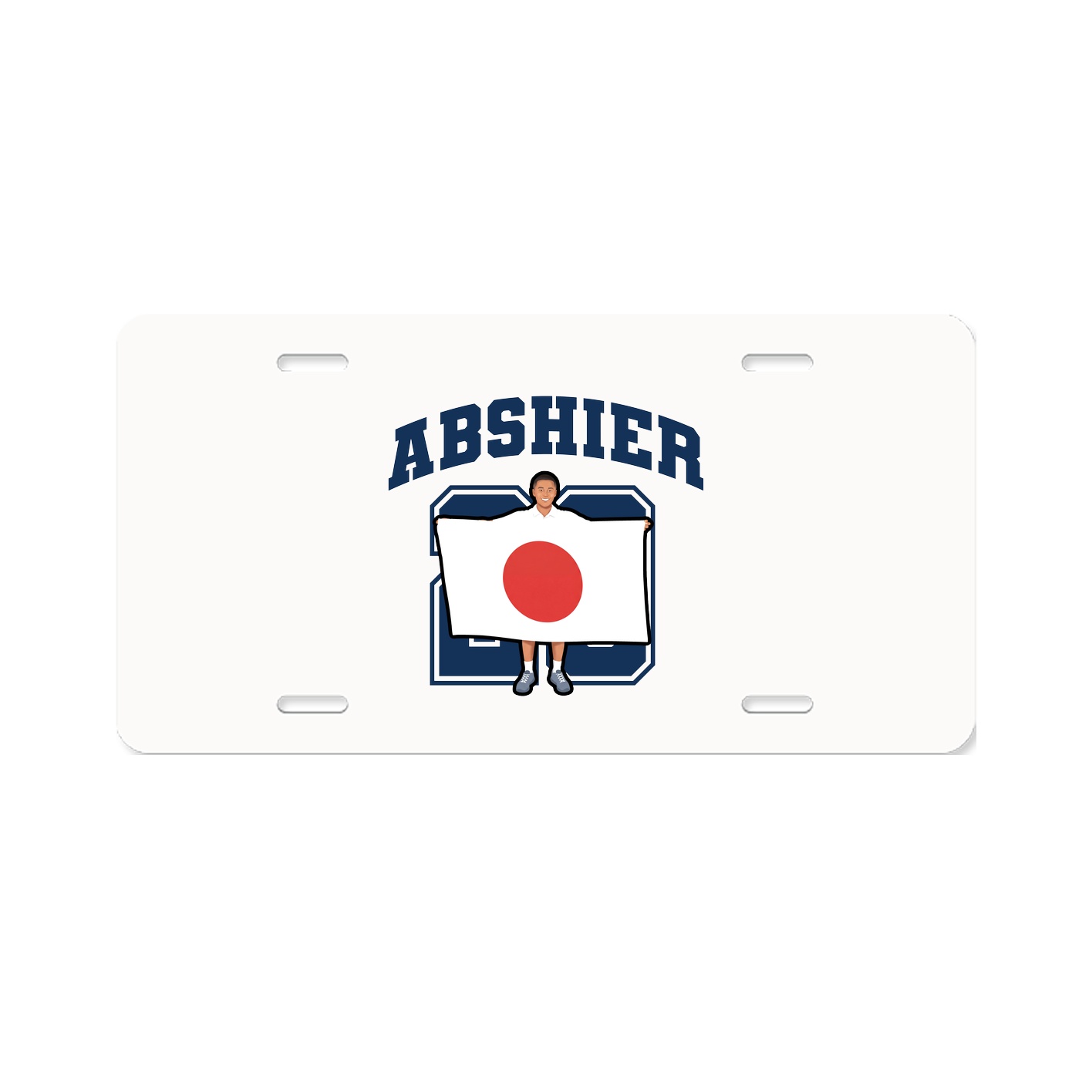 License Plate — Number in Classic