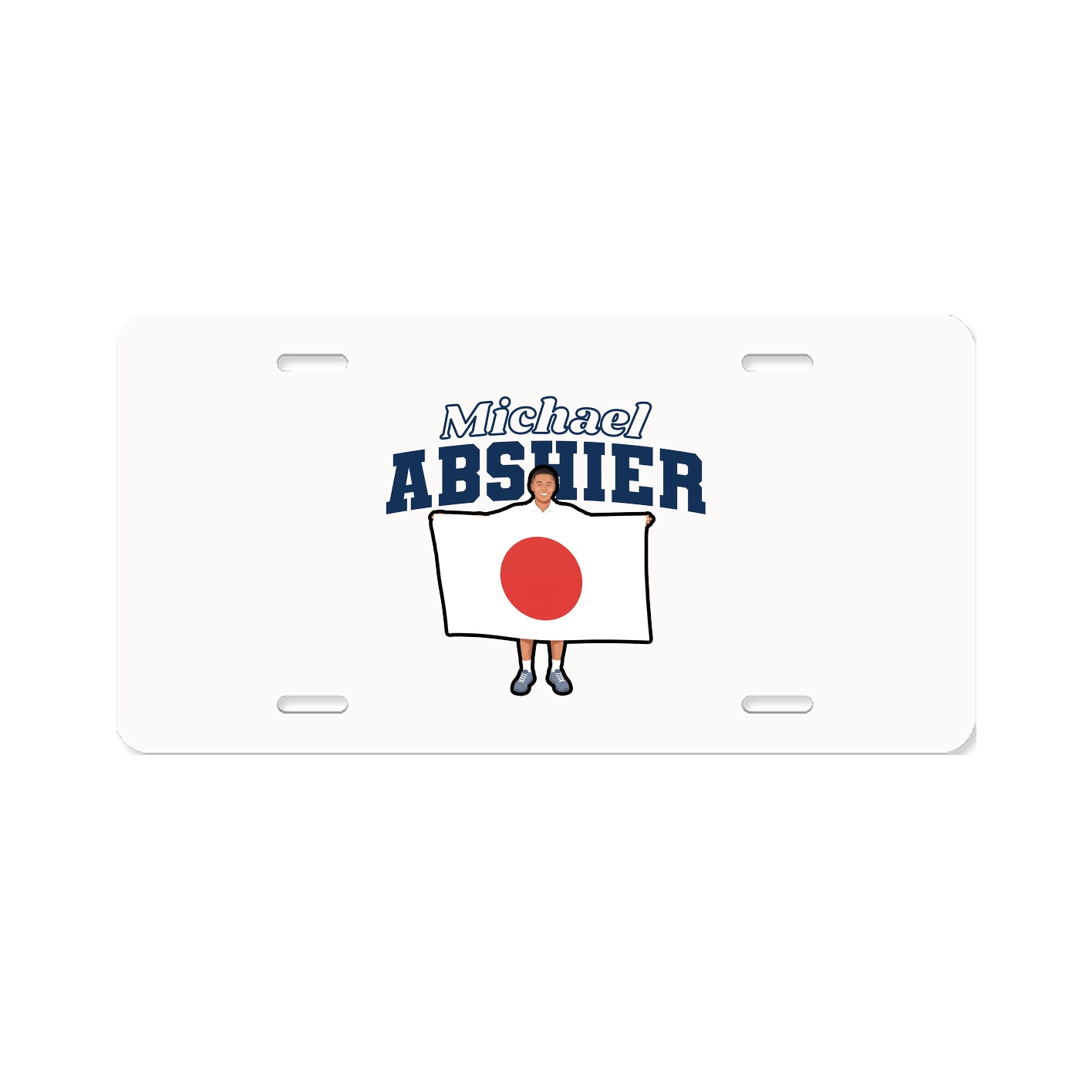 License Plate — Name Arch in Classic