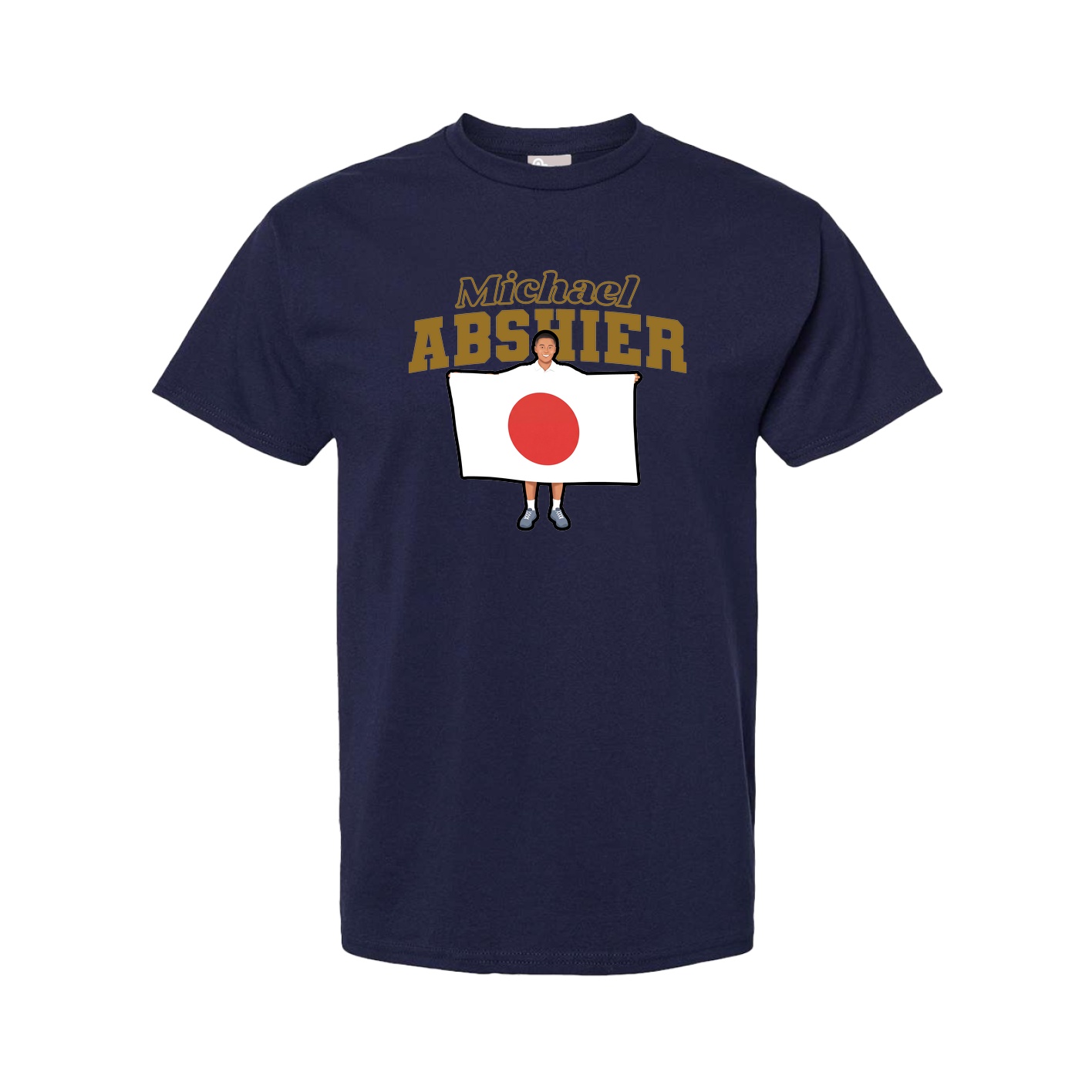 Youth Tee — Name Arch in Navy