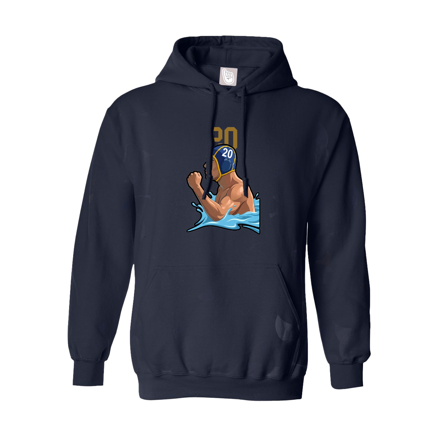 Hoodie — Number Top in Navy