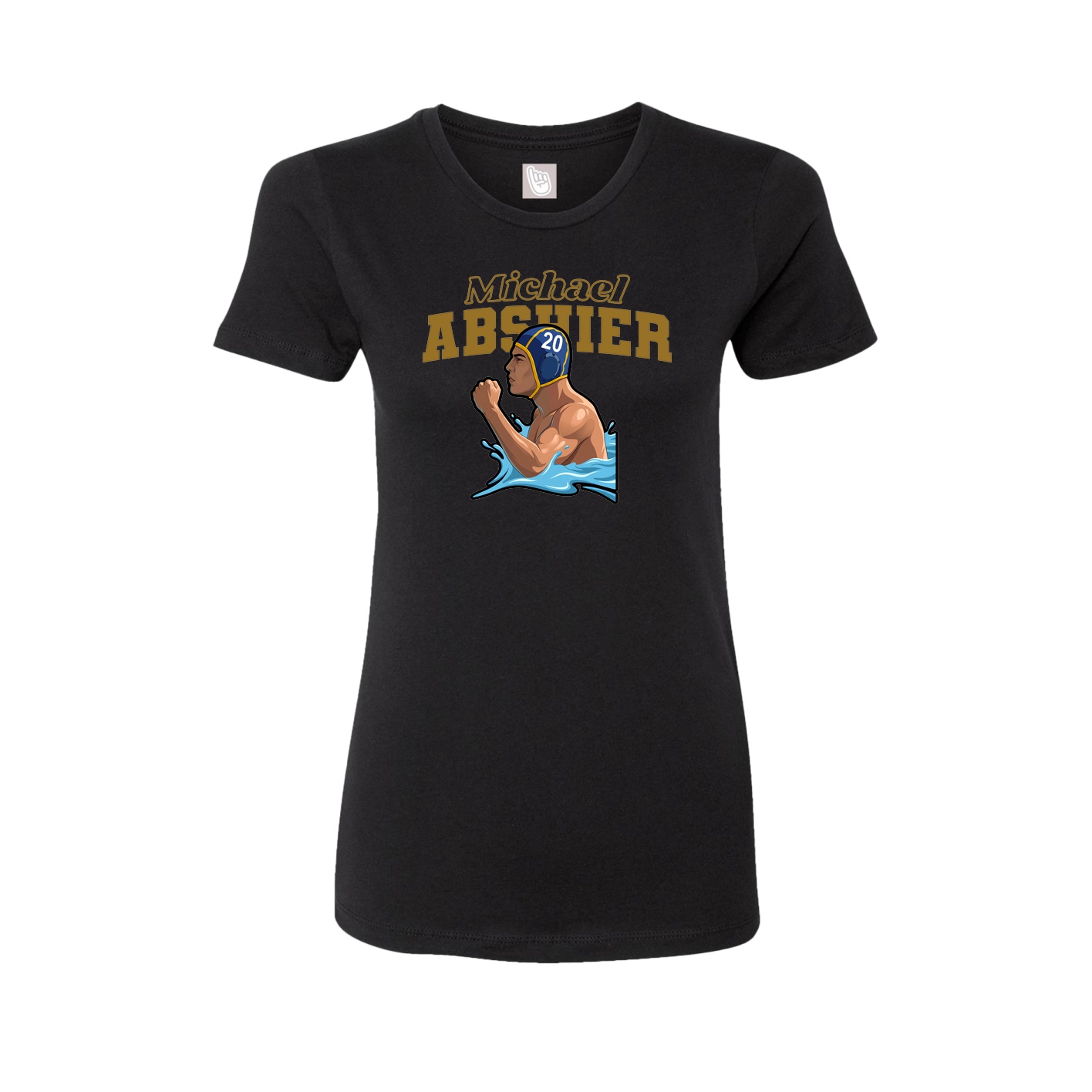 Womens Tee — Name Arch in Black