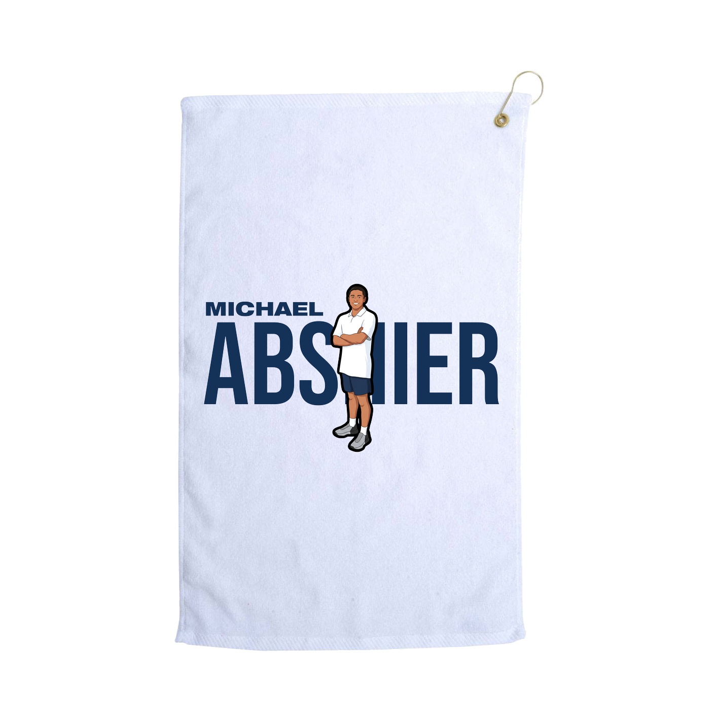 Golf Towel — Player Name in White