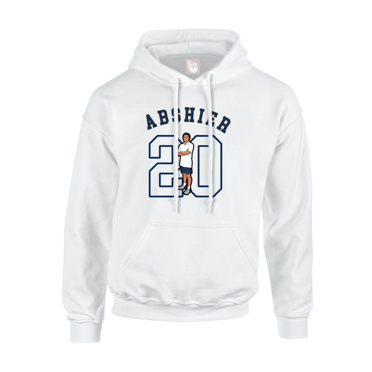 Youth Hoodie — Shirsey Arch in White
