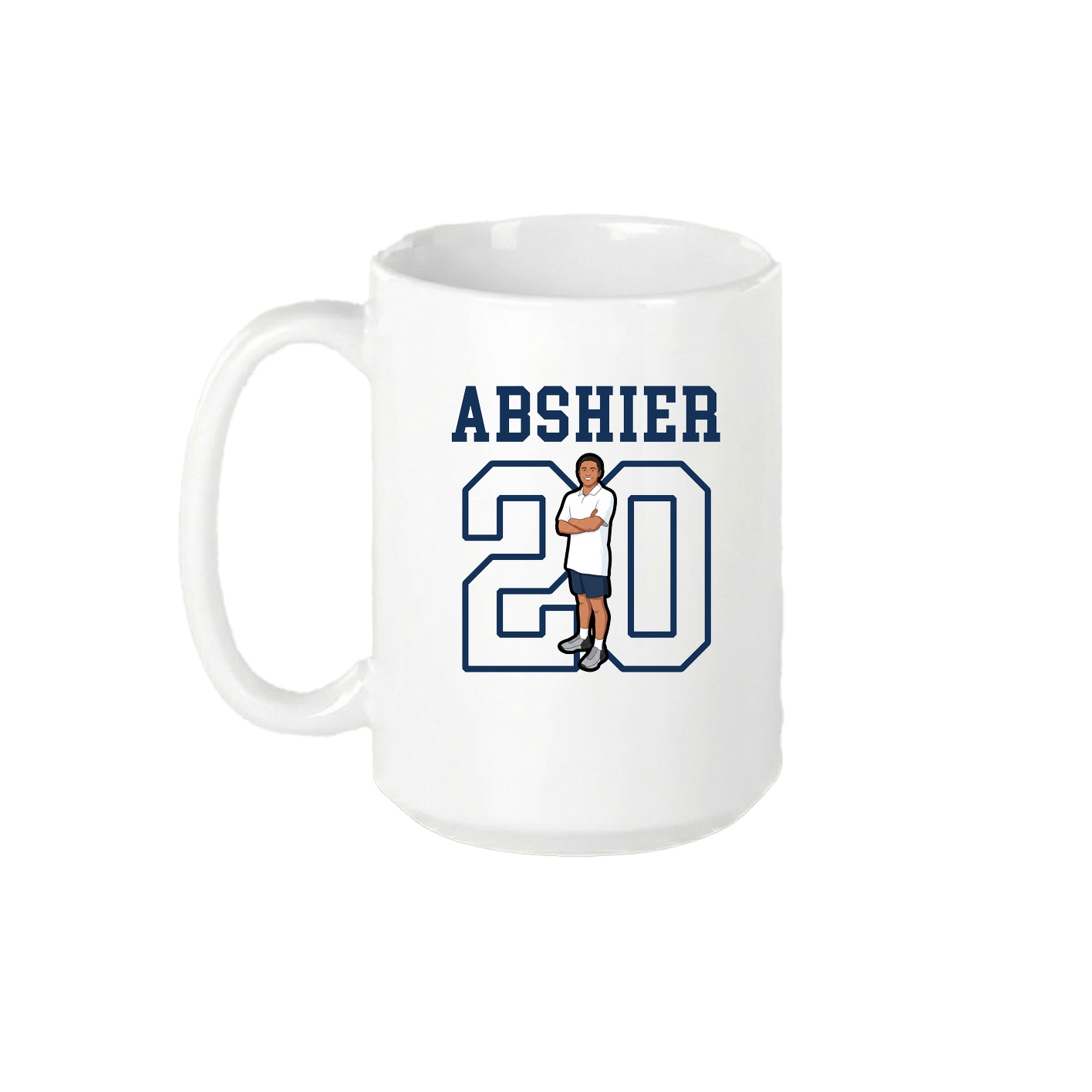 15oz Coffee Mug — Shirsey in White