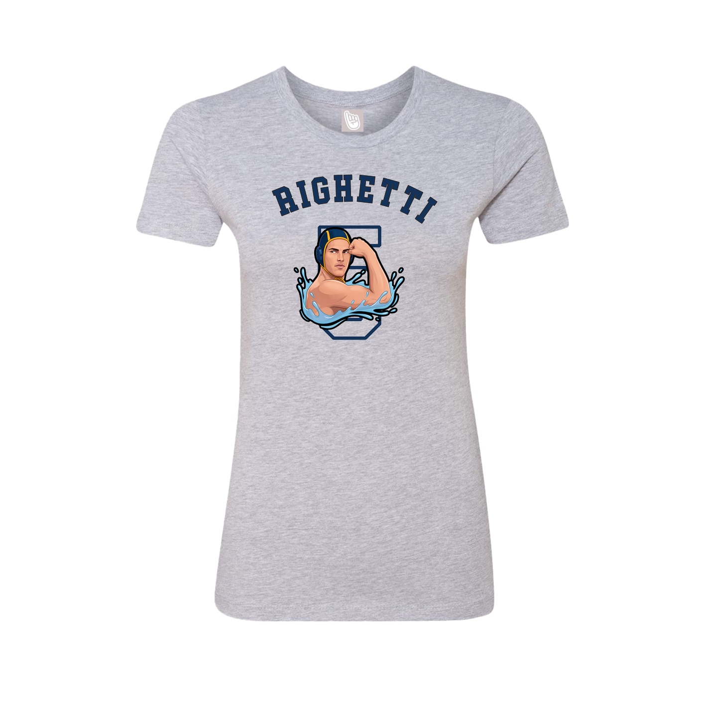 Fitted Women's Tee — Shirsey Arch in Grey