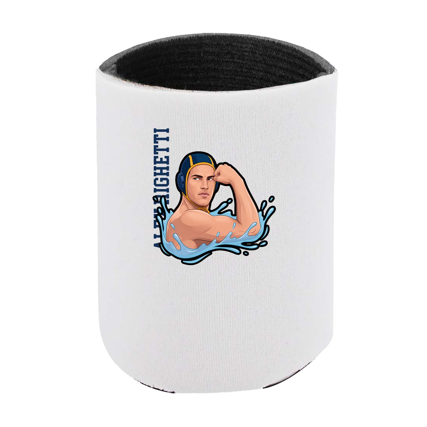 Can Holder — Name Vertical in White