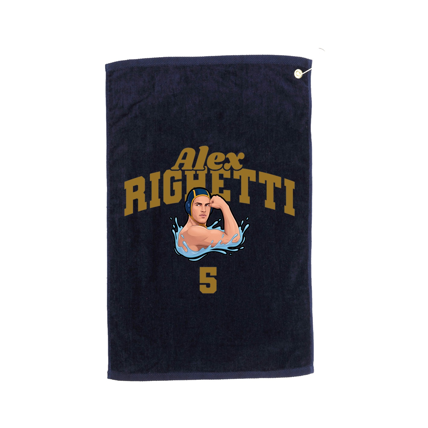 Golf Towel — Signature Arch in Navy