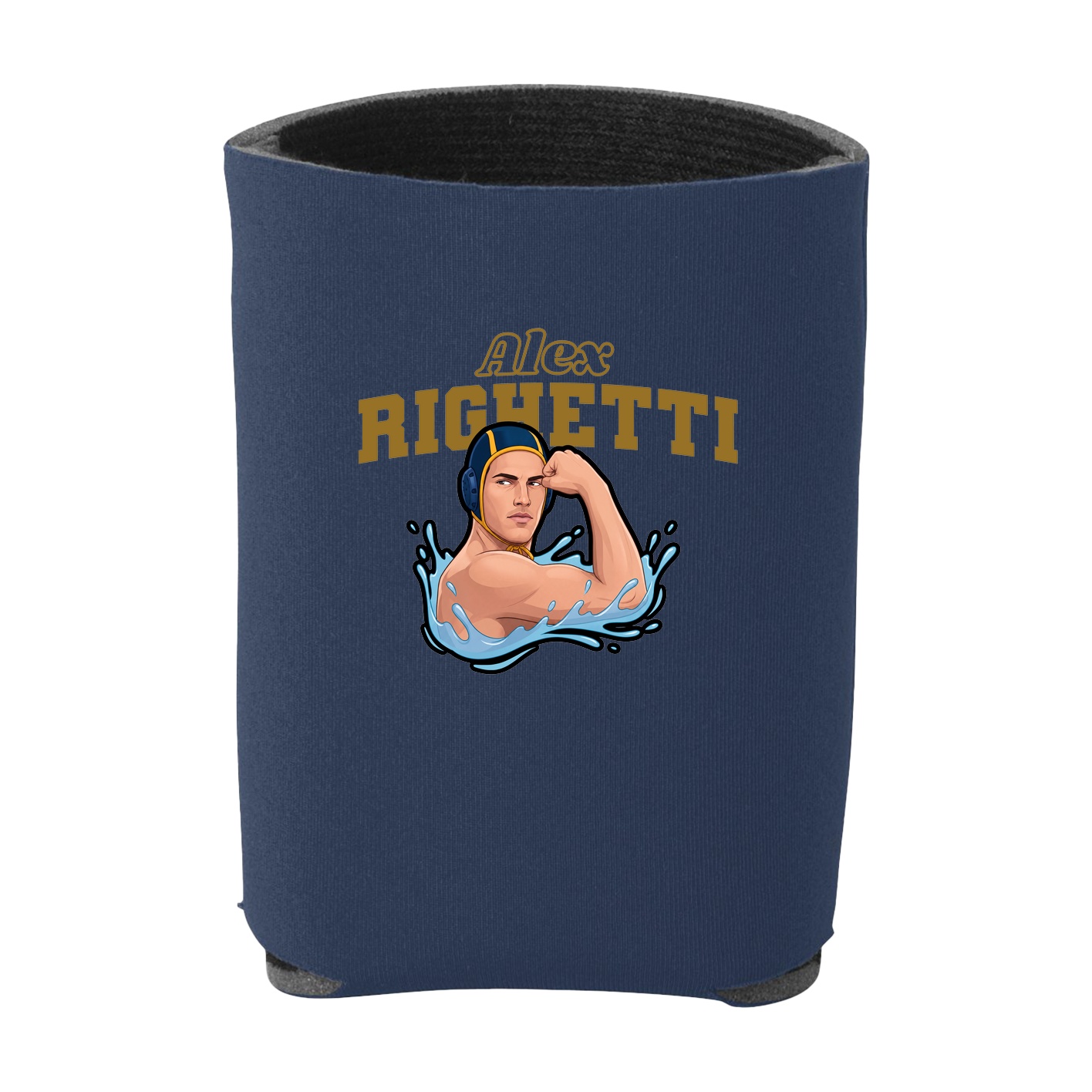 Can Holder — Name Arch in Navy