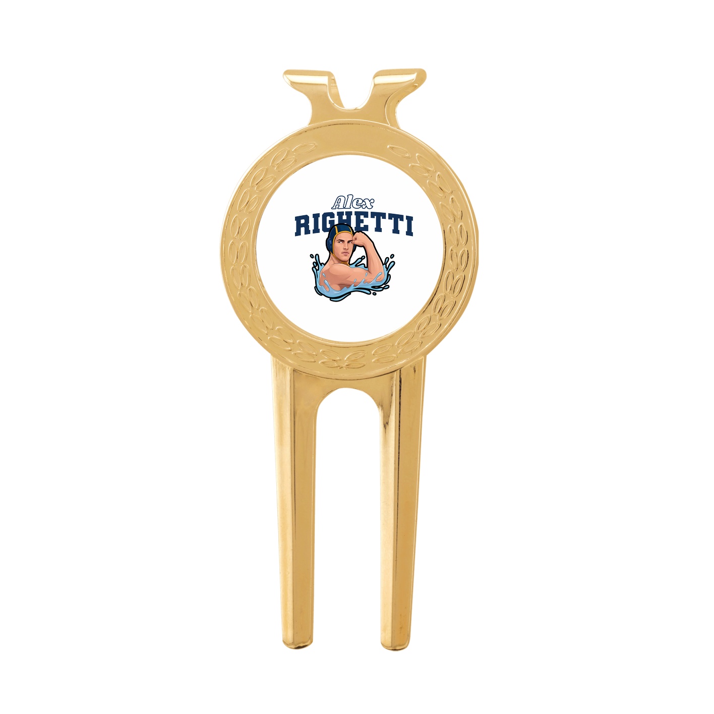Divot Tool with Ball Marker — Name Arch in Classic