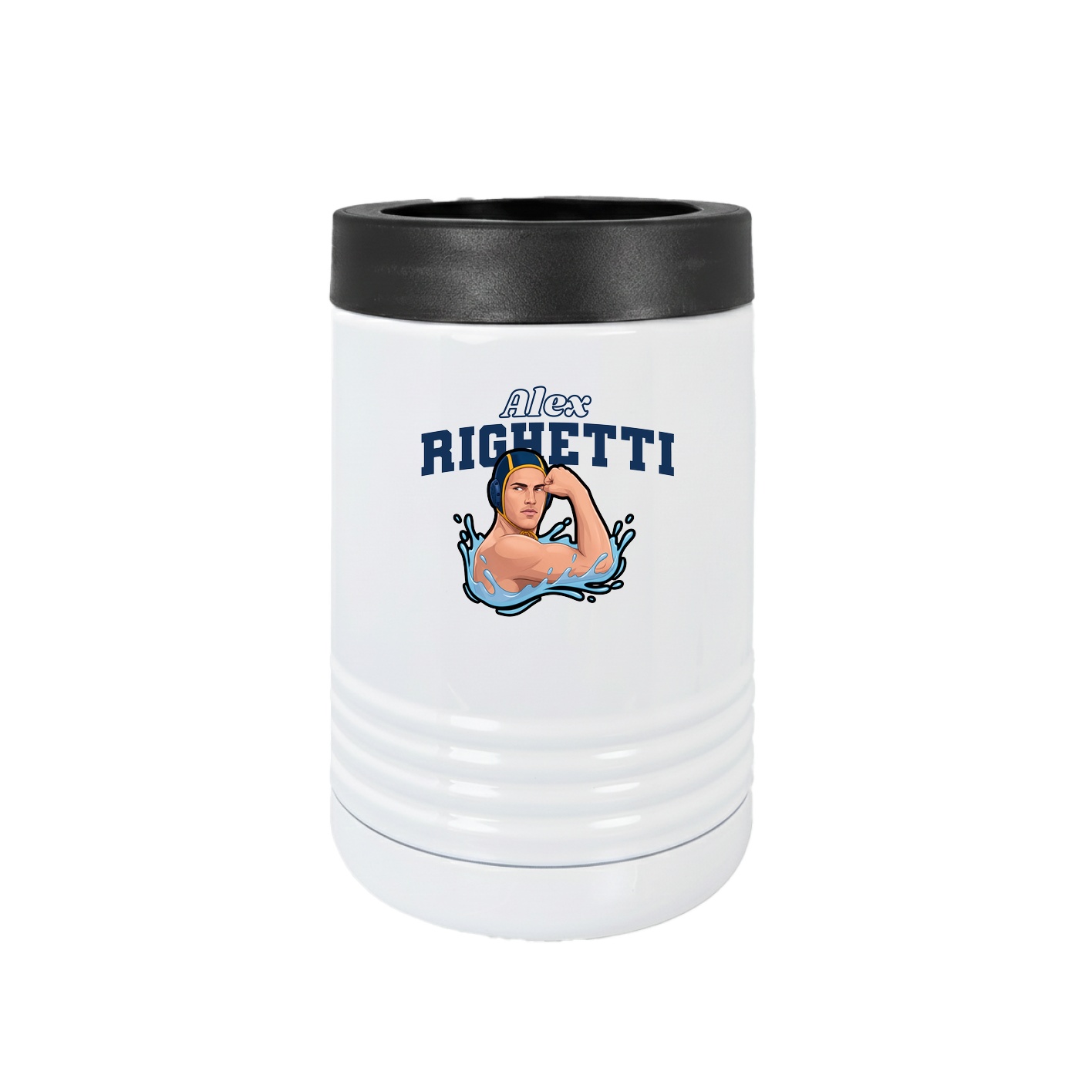 Beverage Holder — Name Arch in White