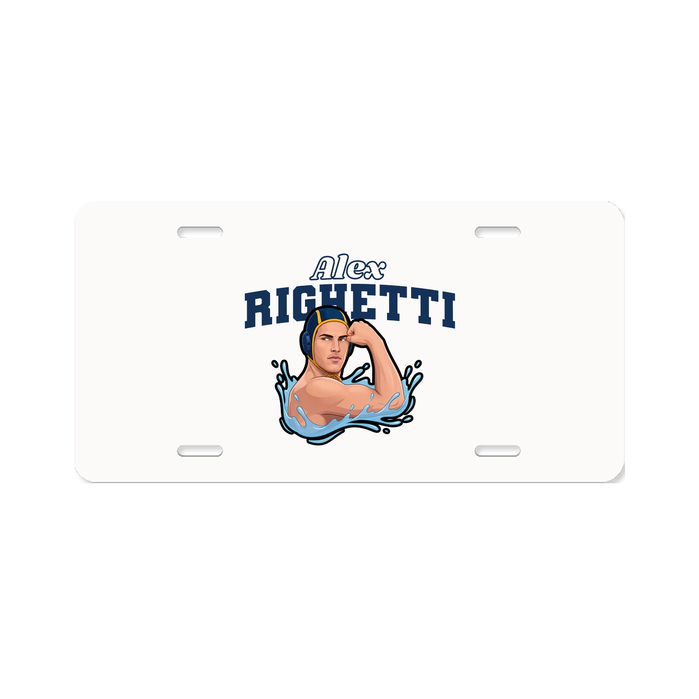 License Plate — Name Arch in Classic