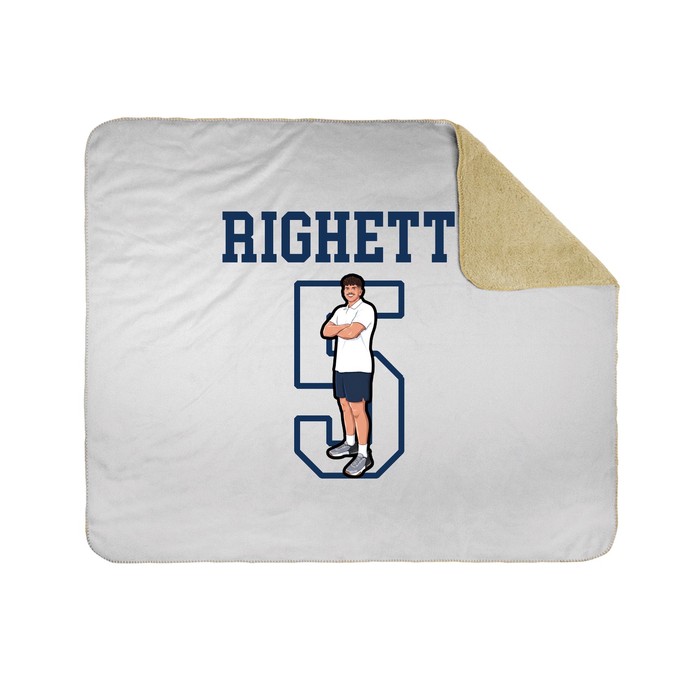 Throw Blanket — Shirsey in White