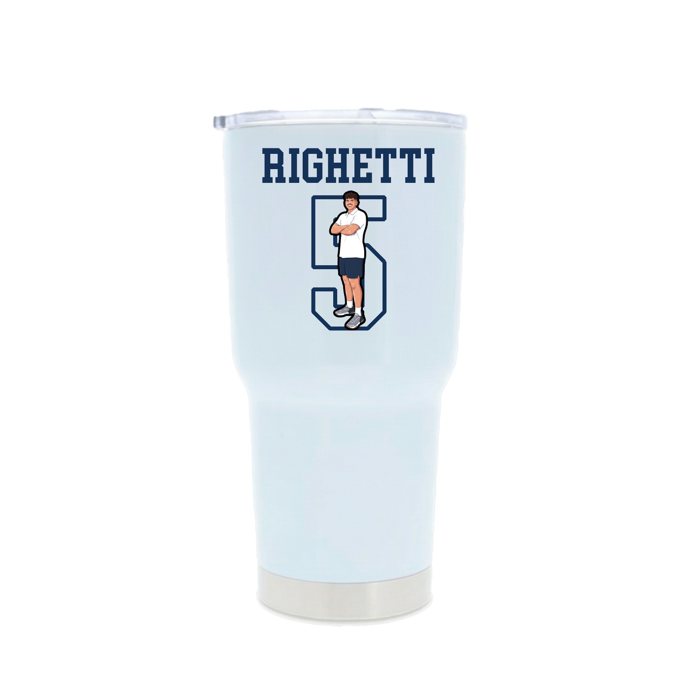 30oz Stainless Steel Tumbler — Shirsey in White