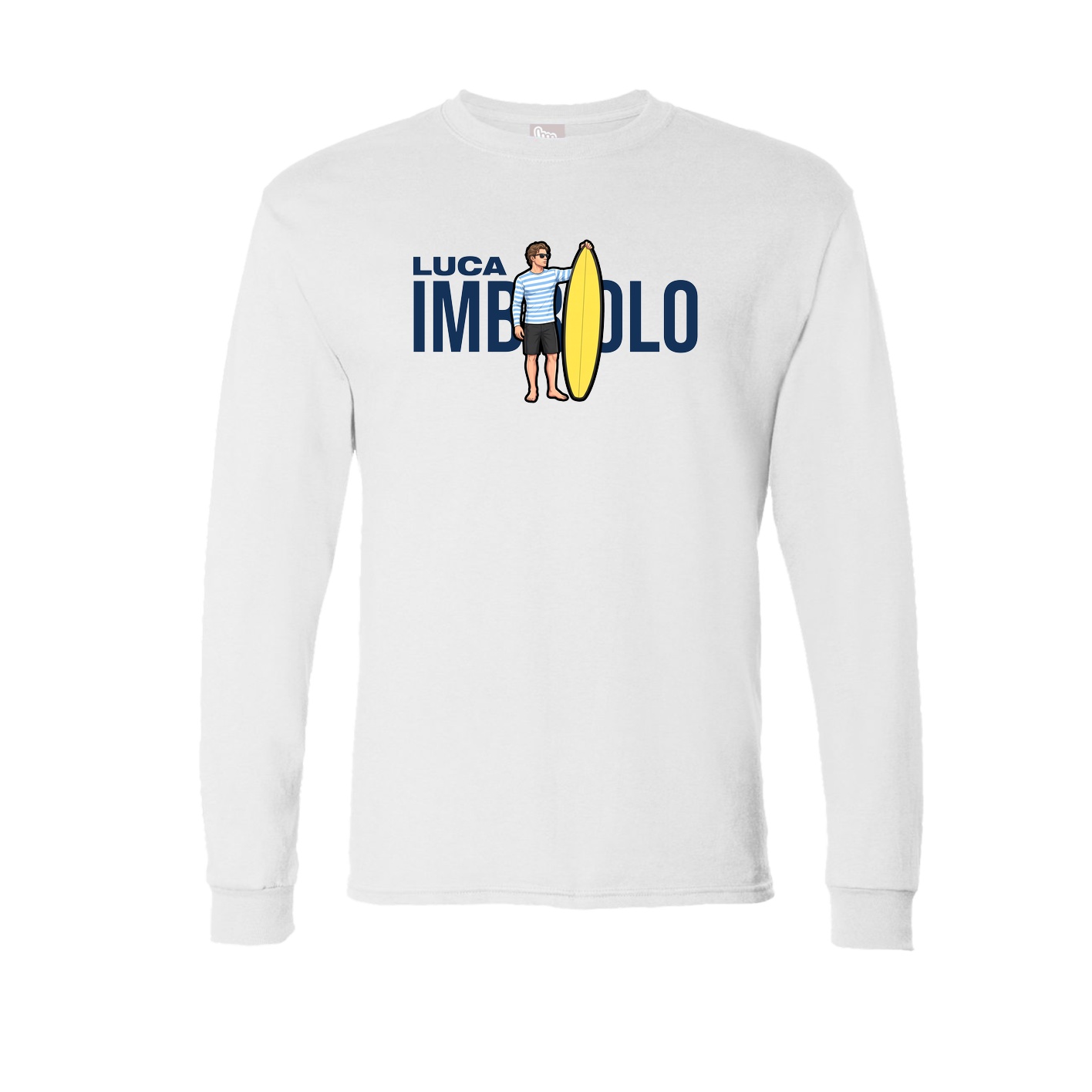 Long Sleeve Tee — Player Name in White