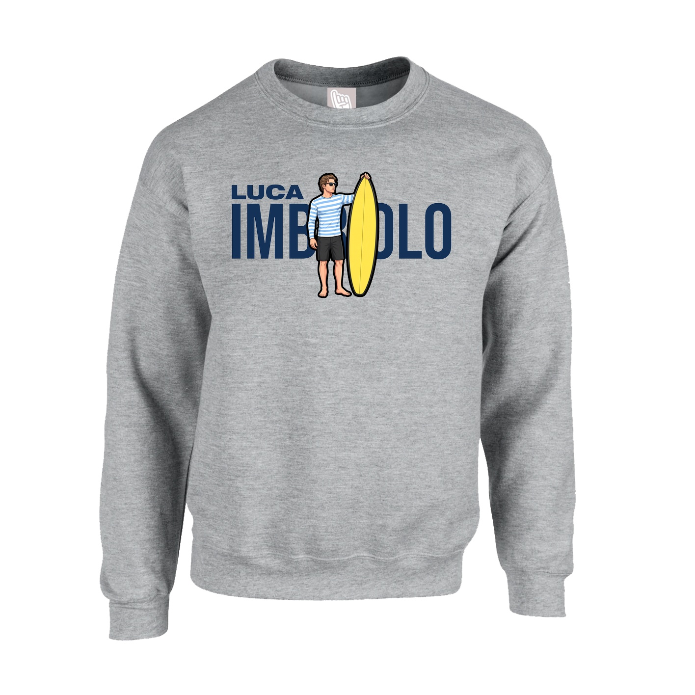 Fleece Crew — Player Name in Grey