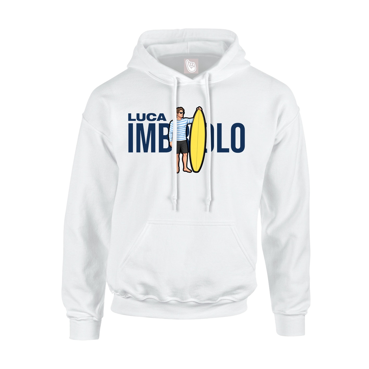 Youth Hoodie — Player Name in White
