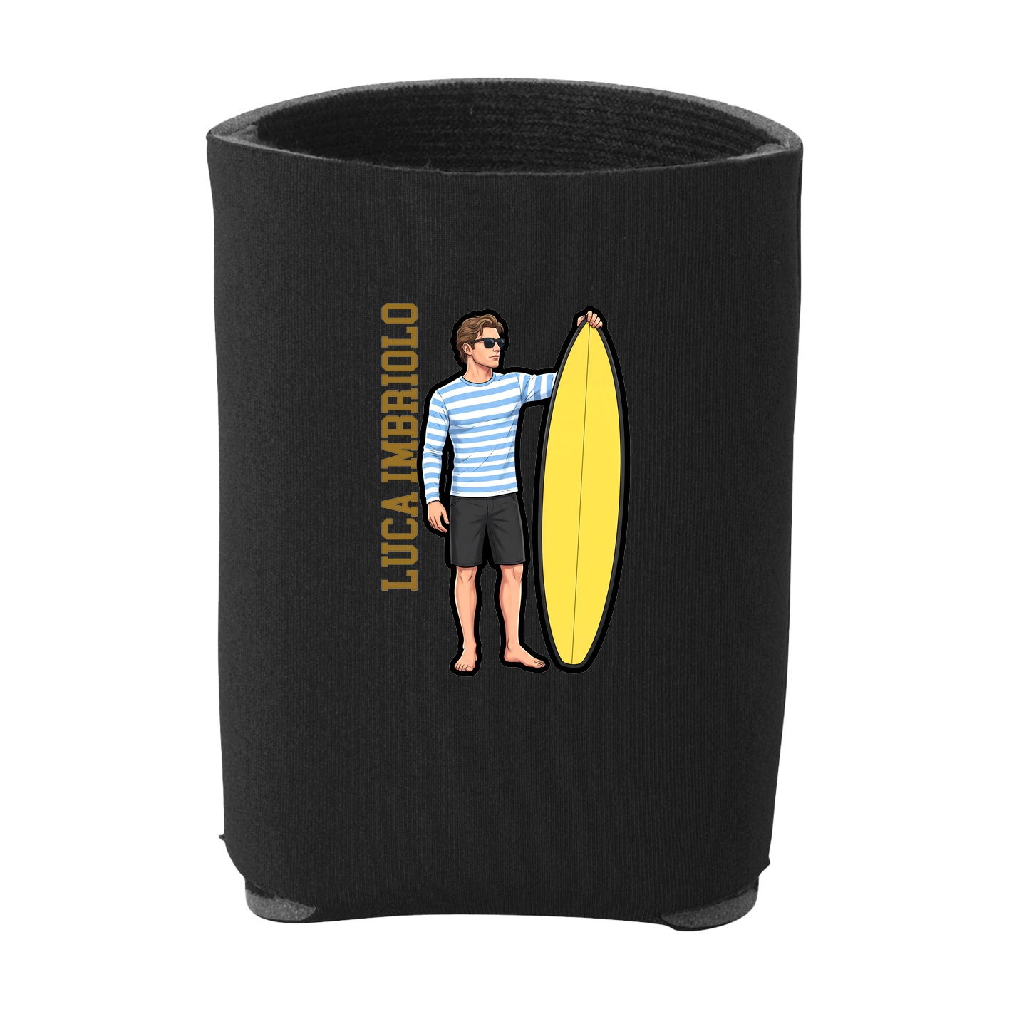 Can Holder — Name Vertical in Black
