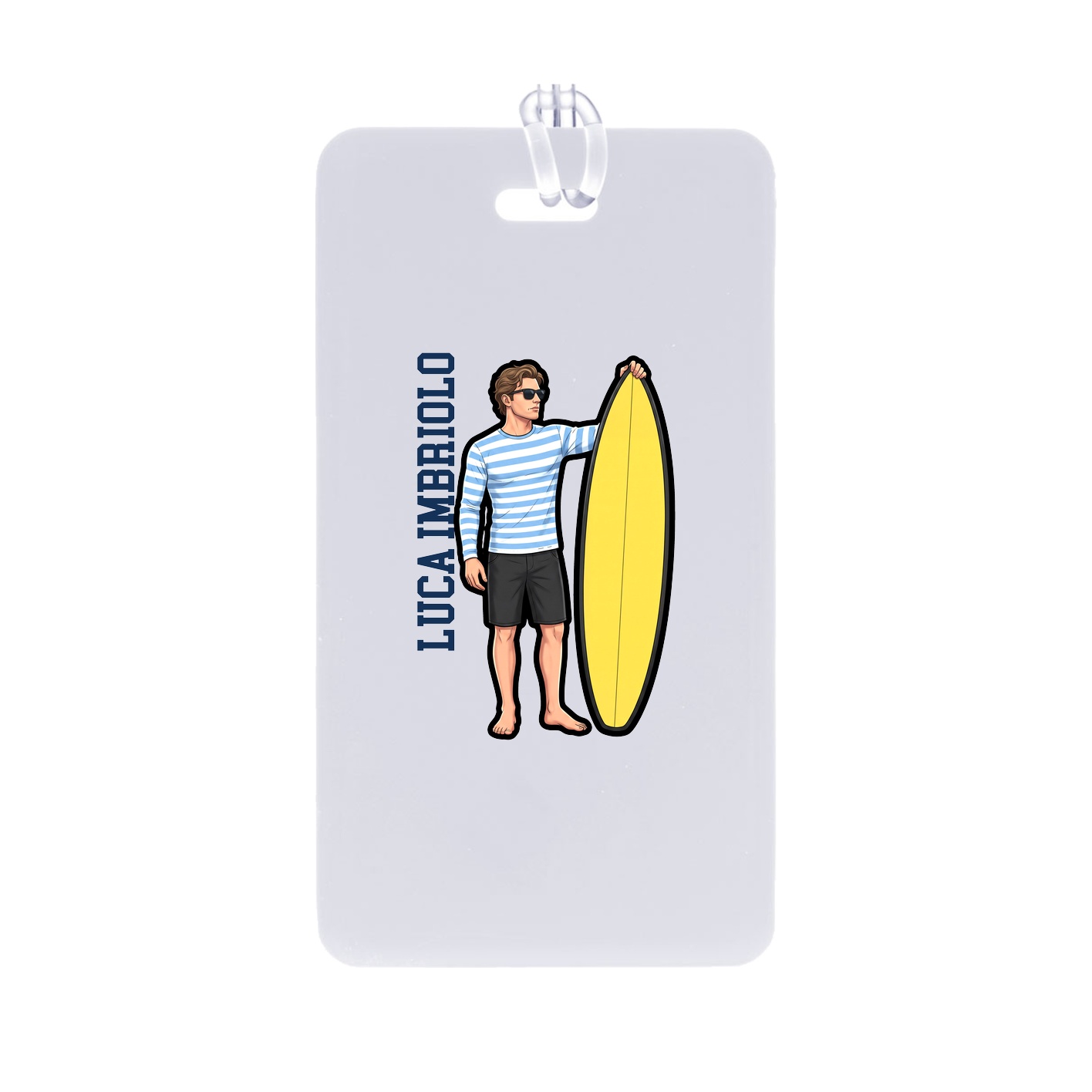 Bag Tag — Name Vertical in Classic