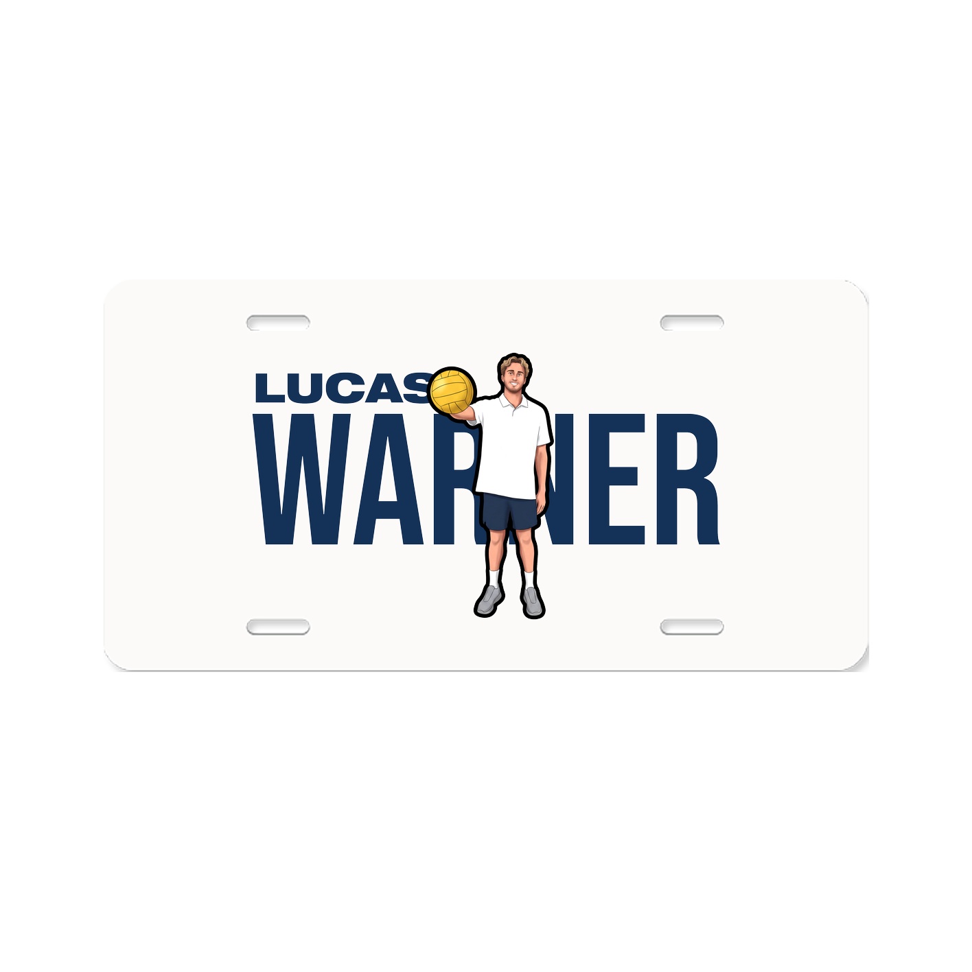 License Plate — Player Name in Classic