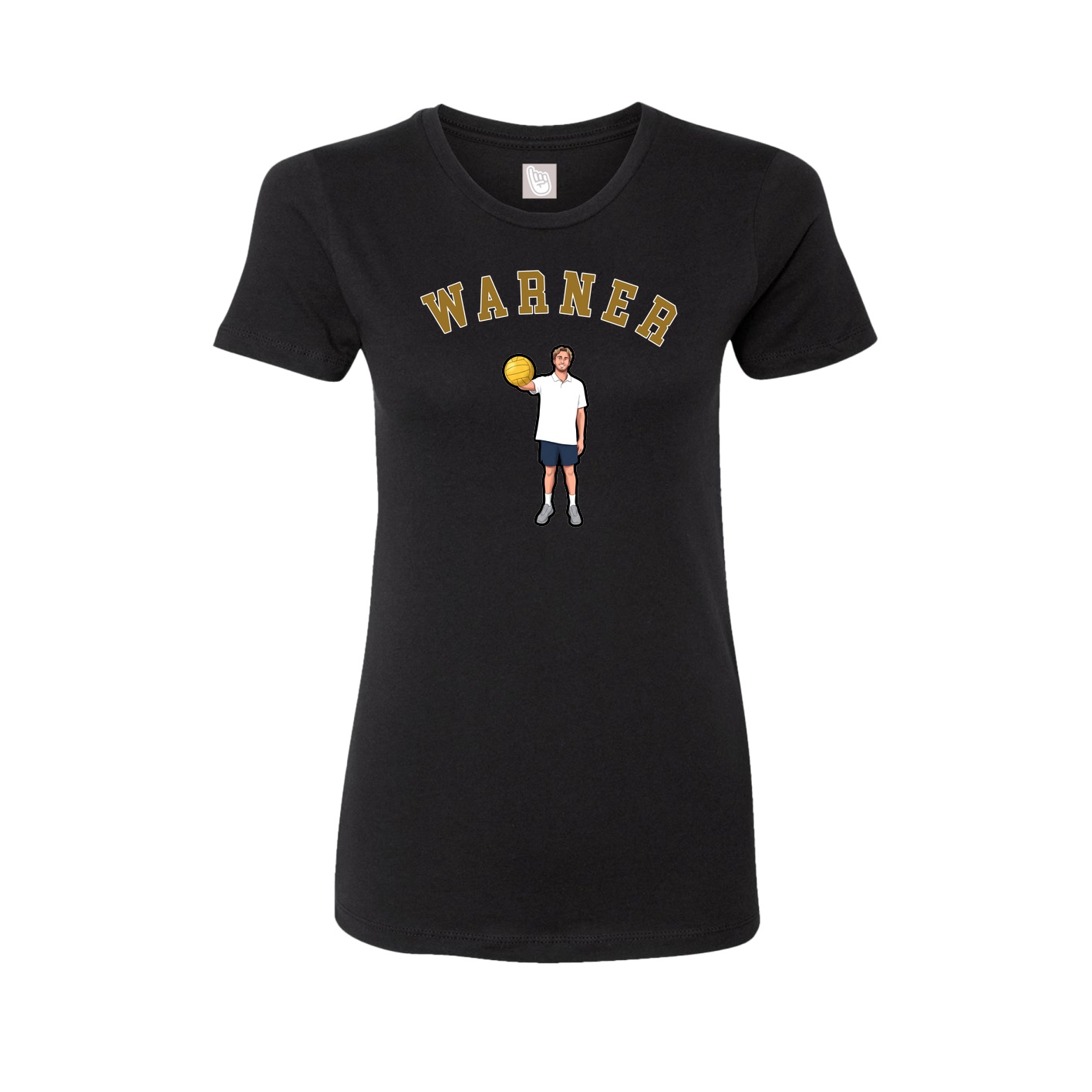 Fitted Women's Tee — Shirsey Arch in Black