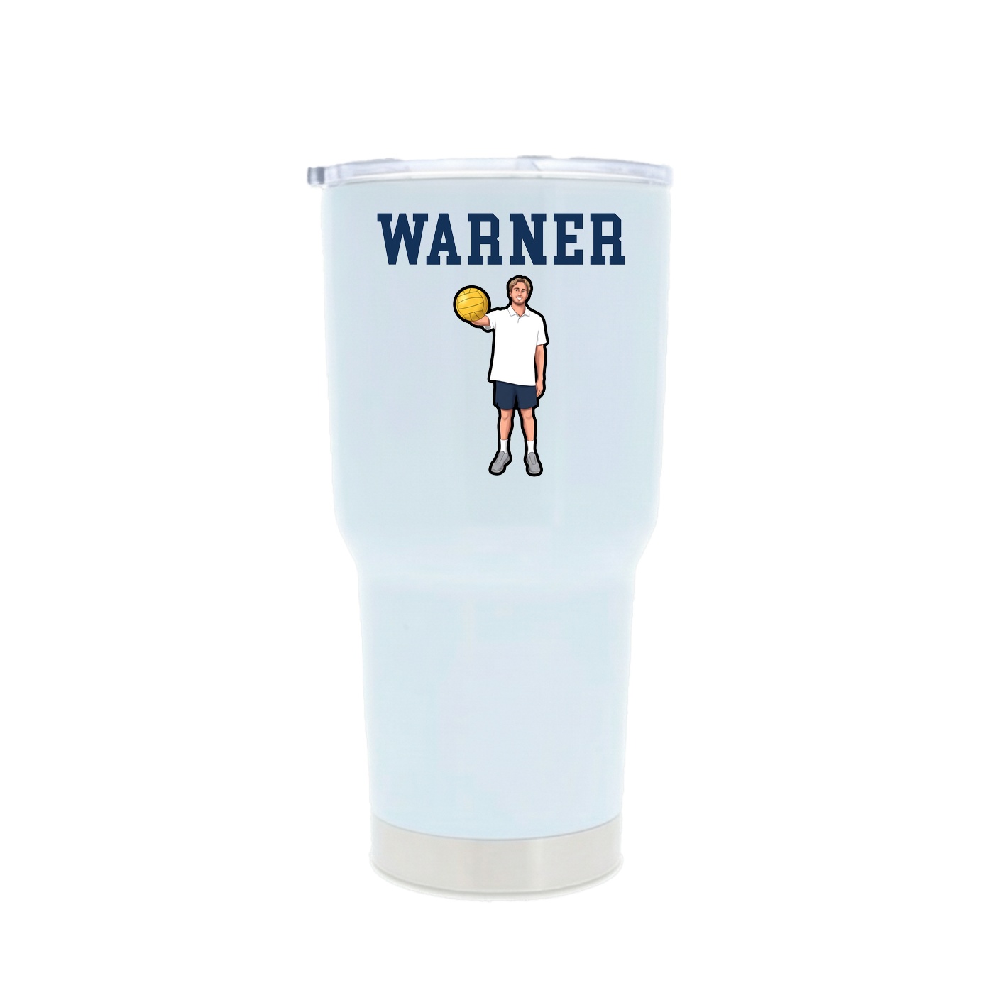 30oz Stainless Steel Tumbler — Shirsey in White