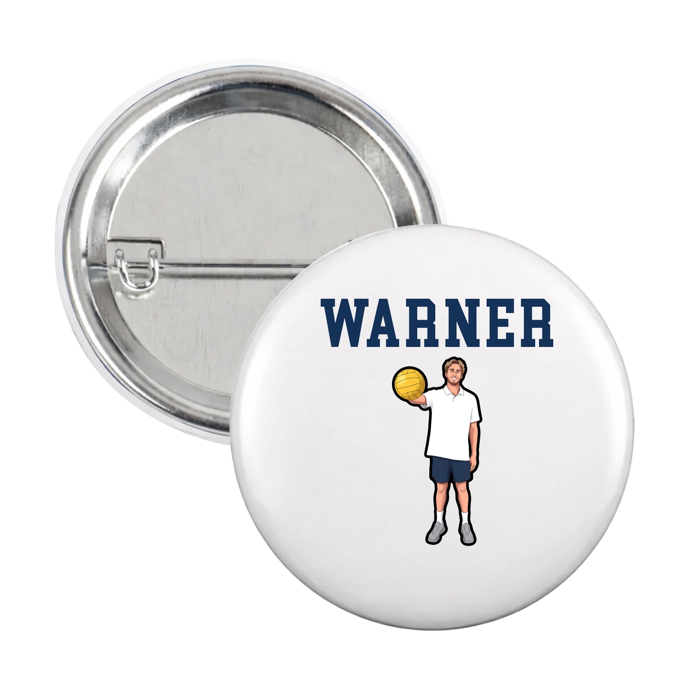 Game Day Button — Shirsey in White