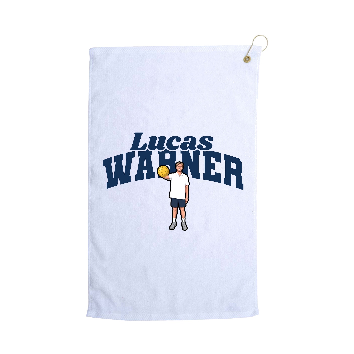 Golf Towel — Signature Arch in White