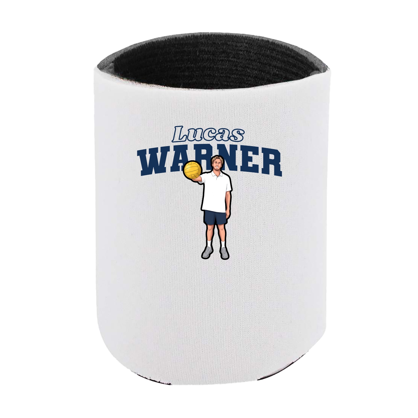 Can Holder — Name Arch in White