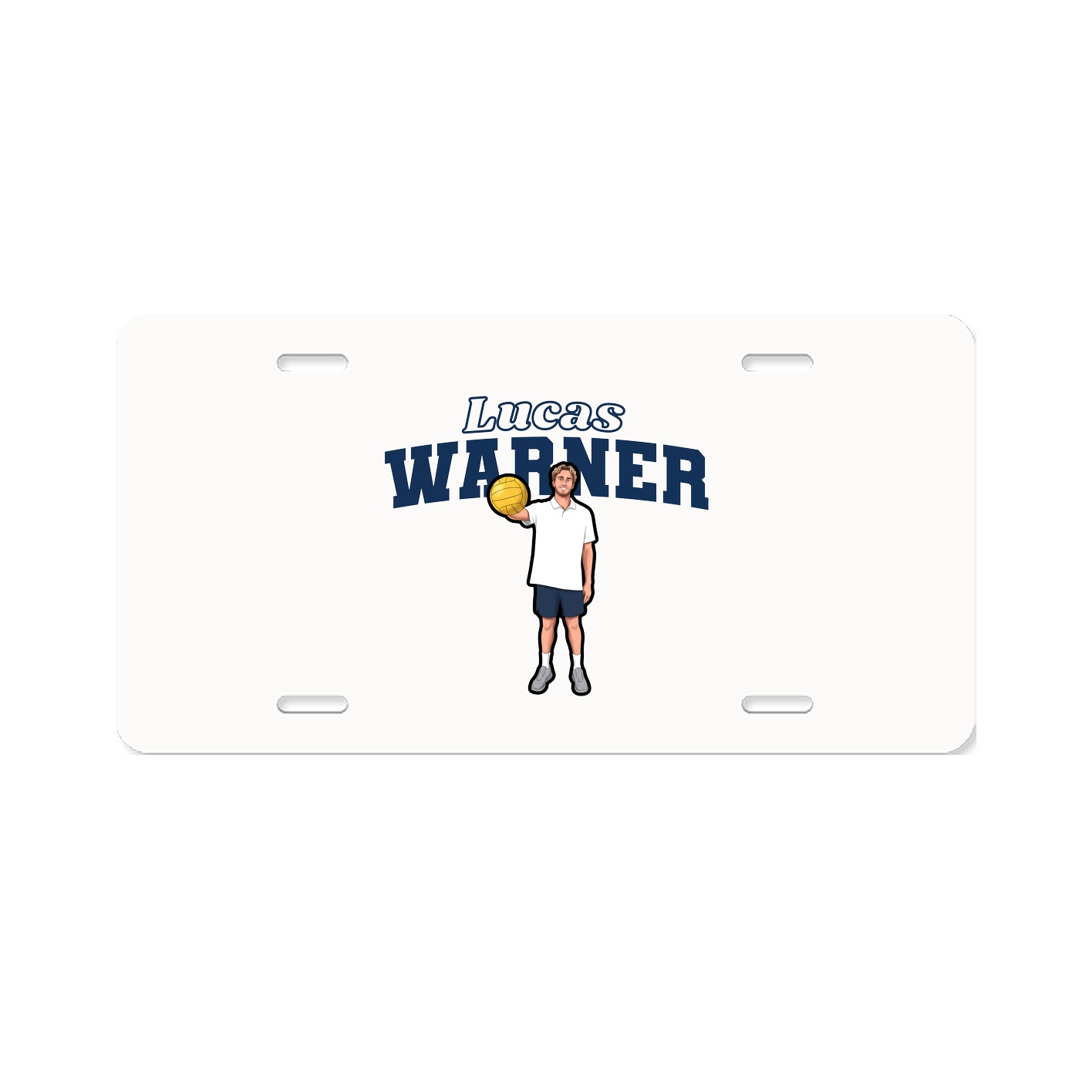 License Plate — Name Arch in Classic