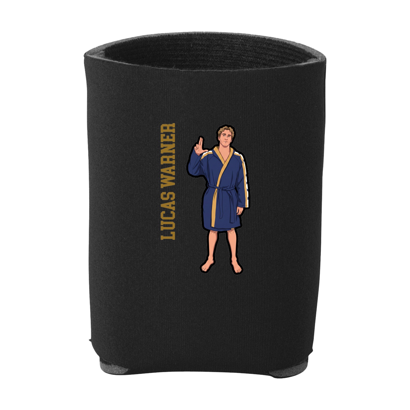 Can Holder — Name Vertical in Black