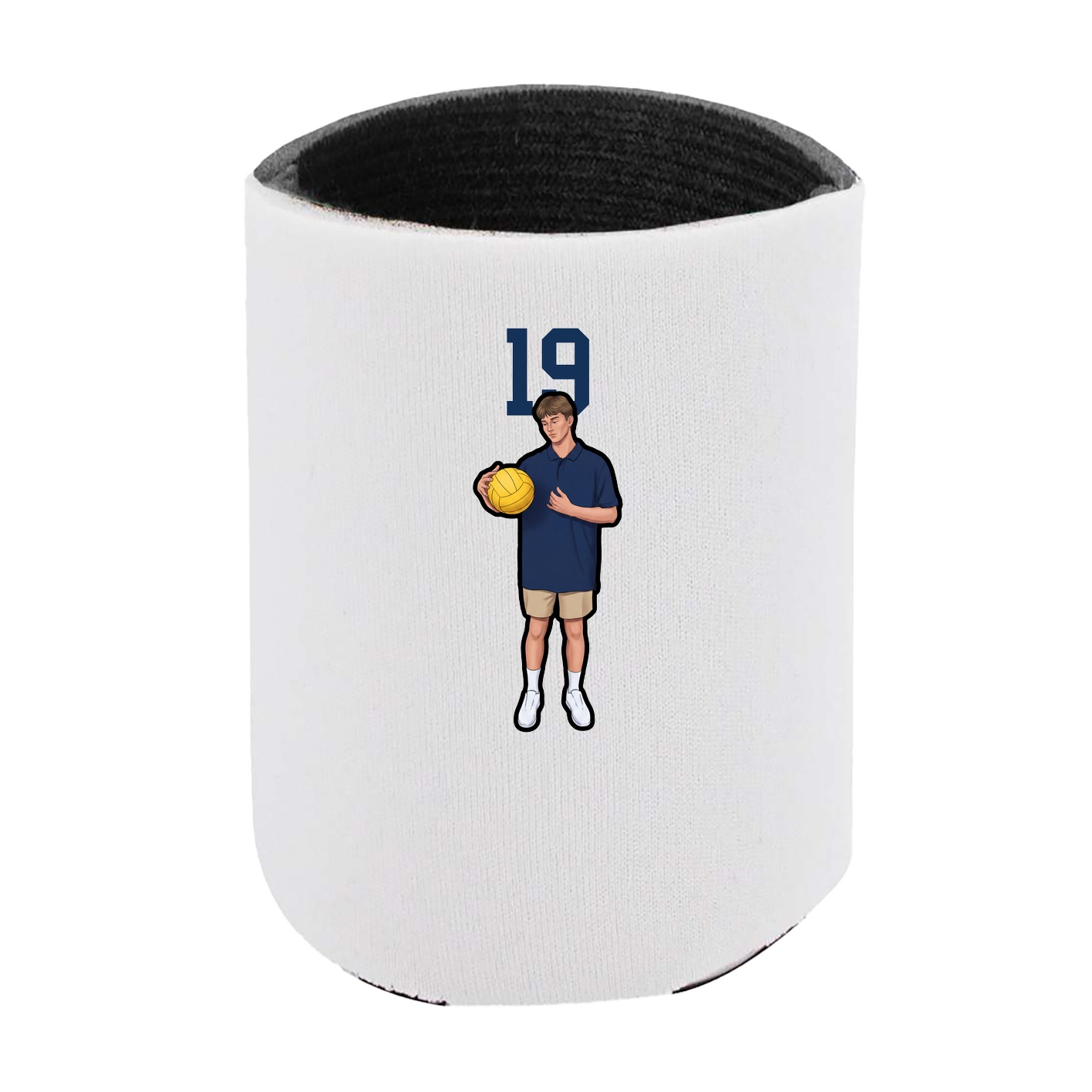 Can Holder — Number Top in White