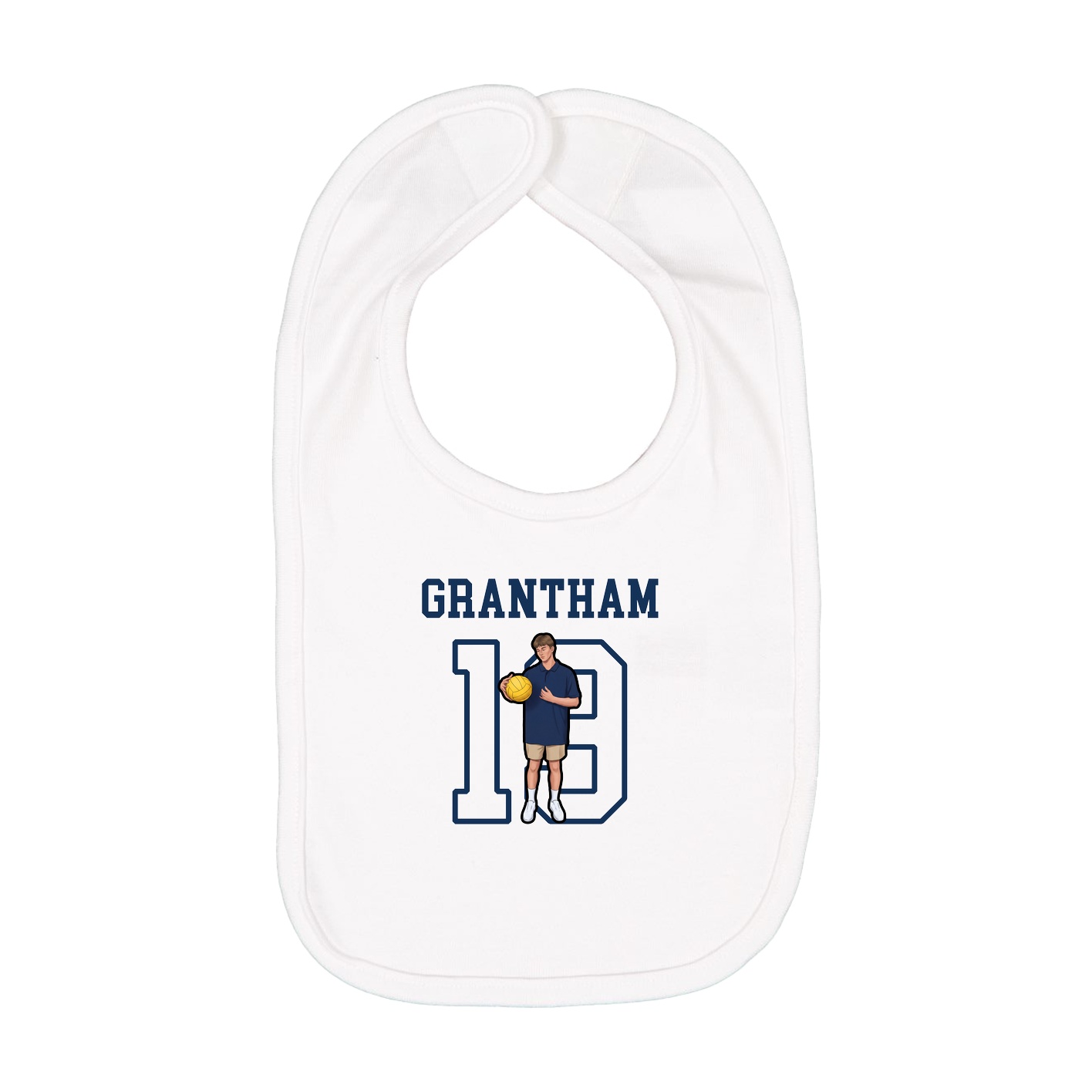 Infant Bib — Shirsey in White