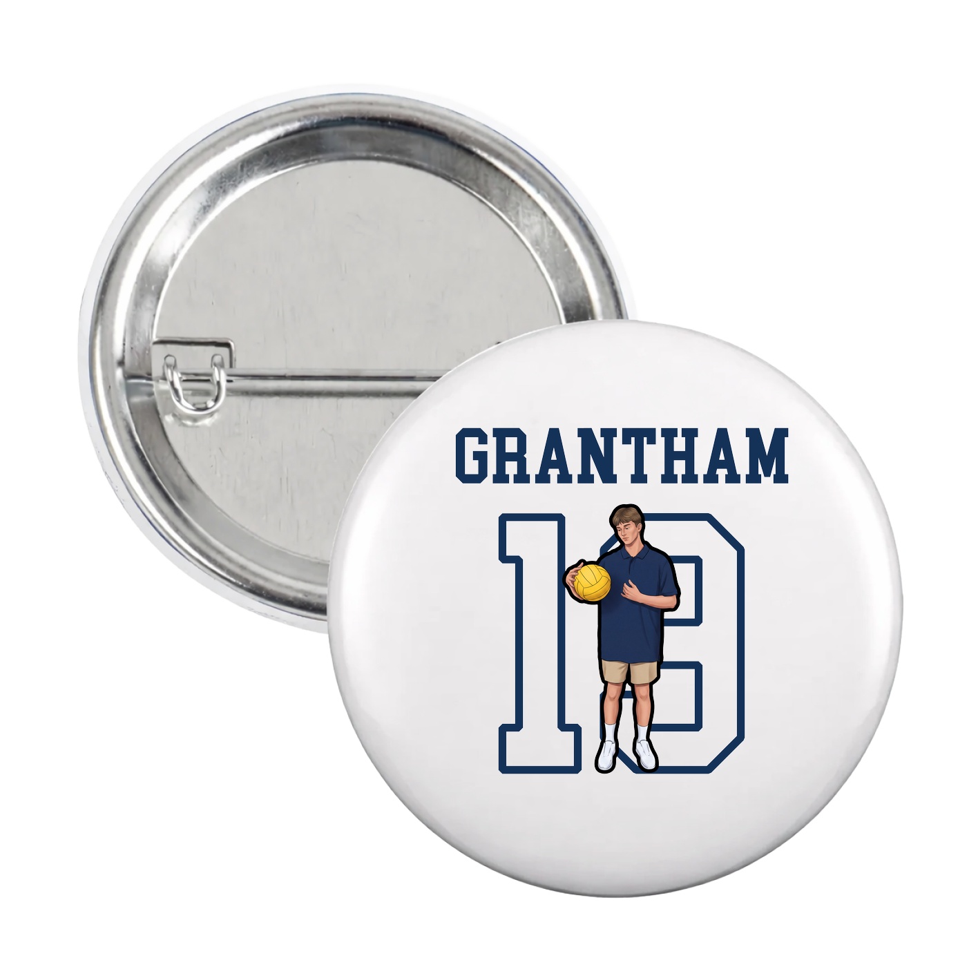 Game Day Button — Shirsey in White
