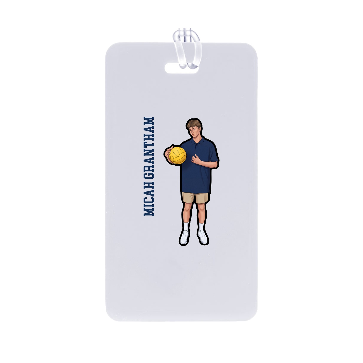 Bag Tag — Name Vertical in Classic