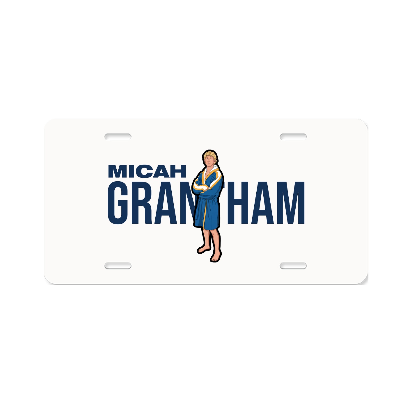 License Plate — Player Name in Classic