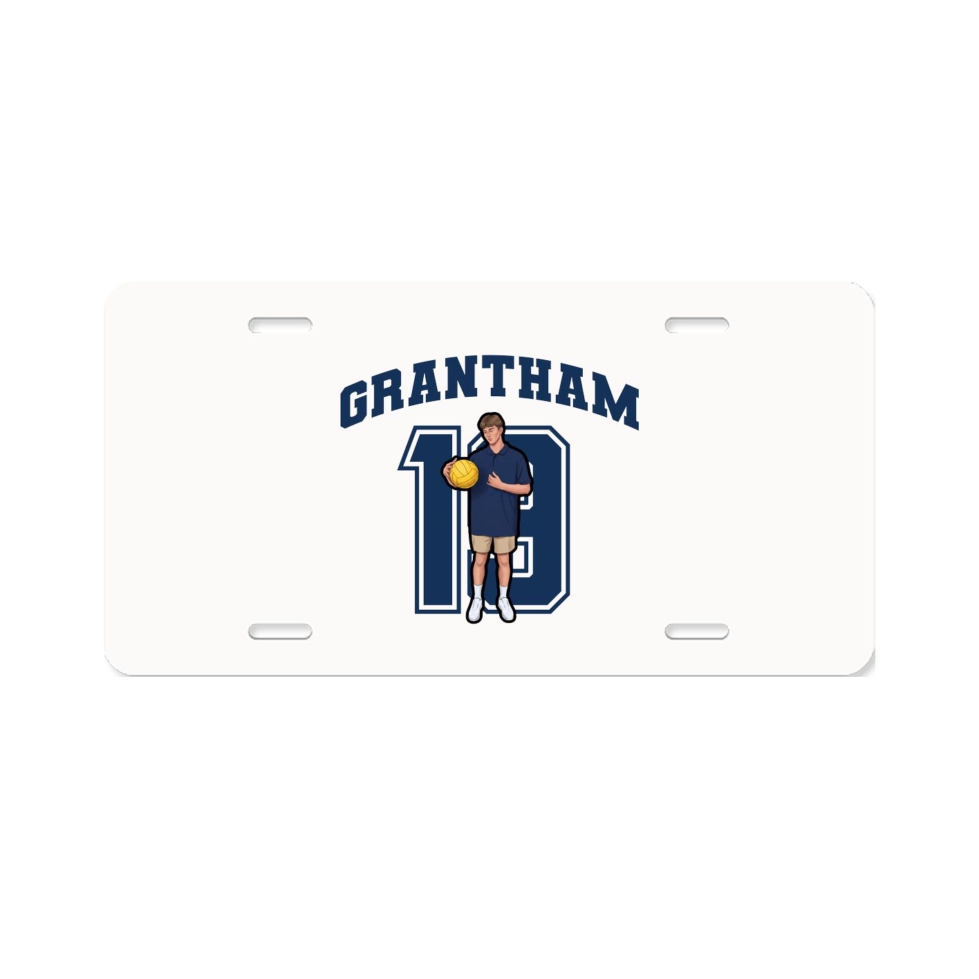 License Plate — Number in Classic