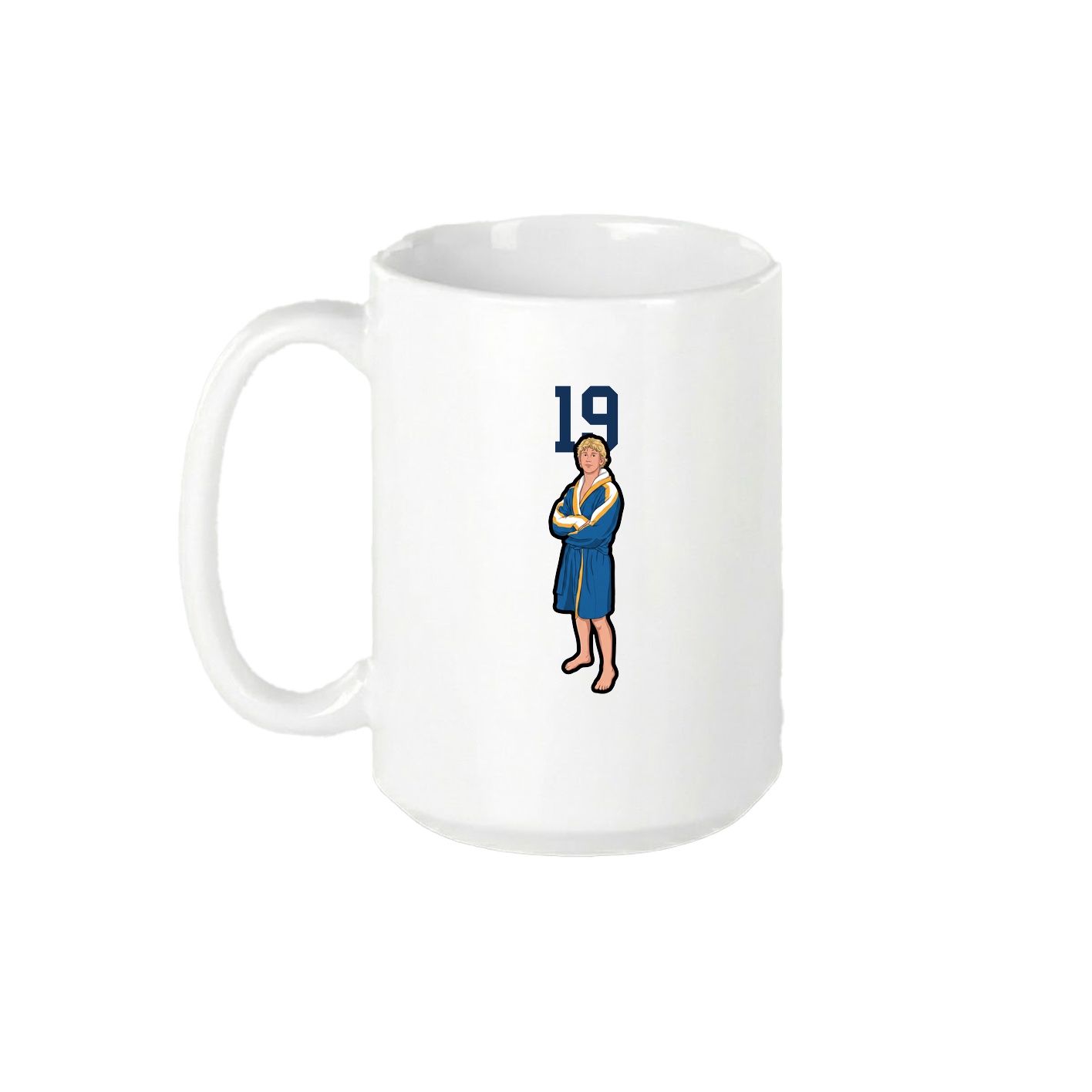 15oz Coffee Mug — Number Top in White