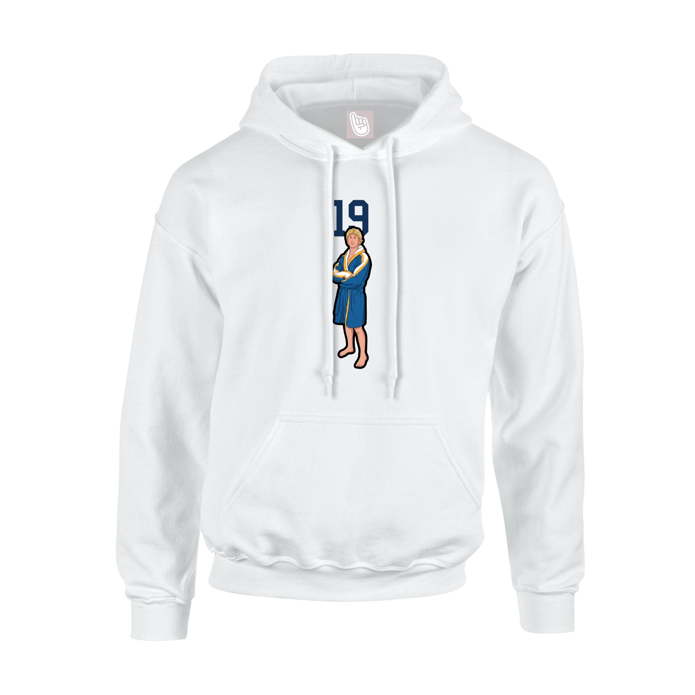 Hoodie — Number Top in White