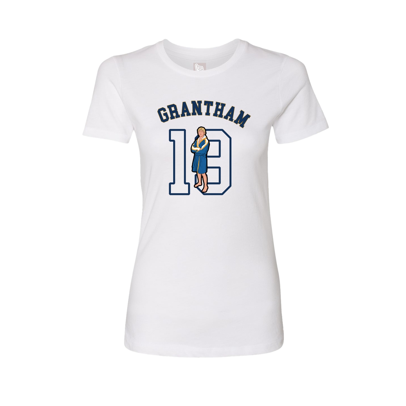 Fitted Women's Tee — Shirsey Arch in White
