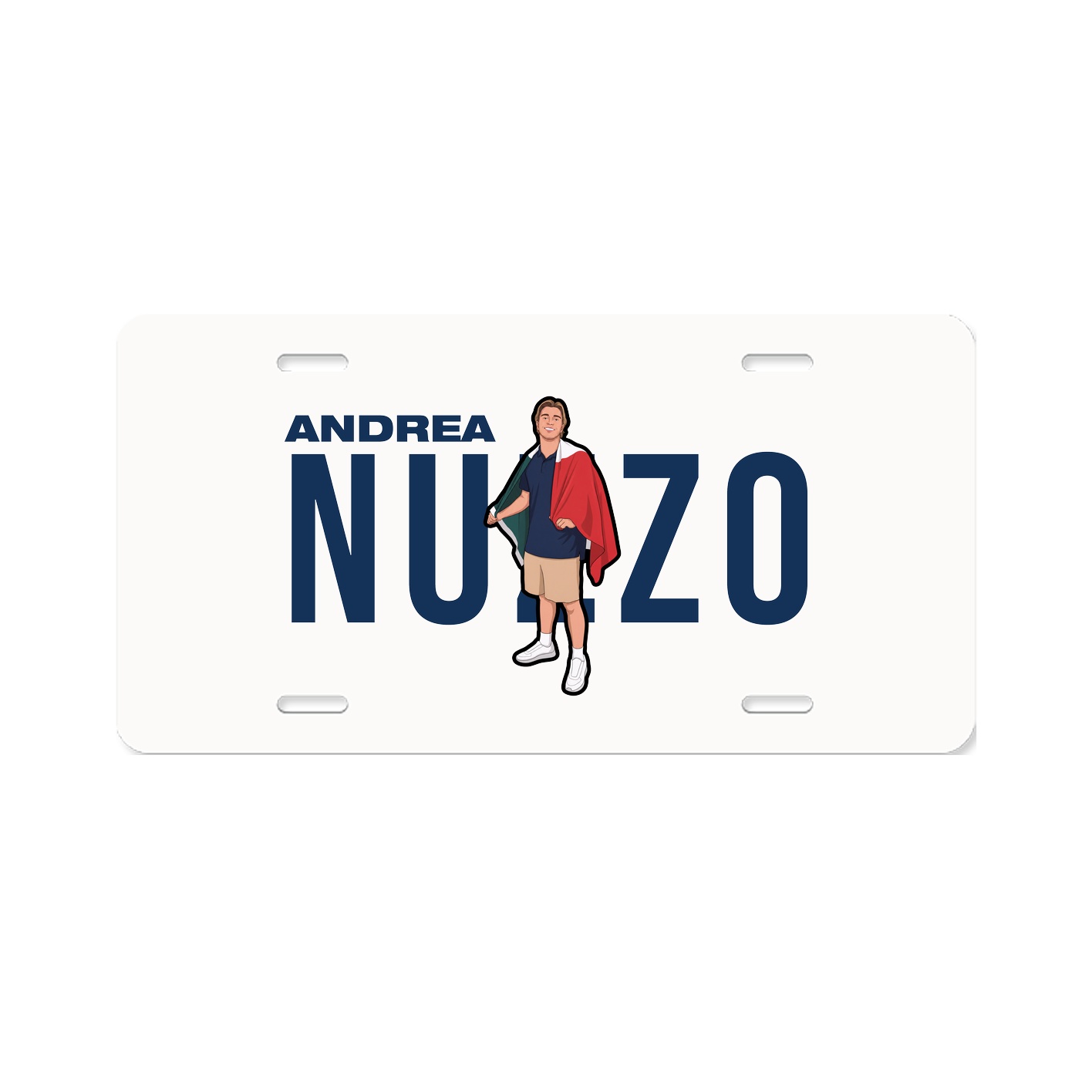 License Plate — Player Name in Classic